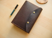 Load image into Gallery viewer, Metta Catharina Brown Shell Cordovan A5 notebook Cover
