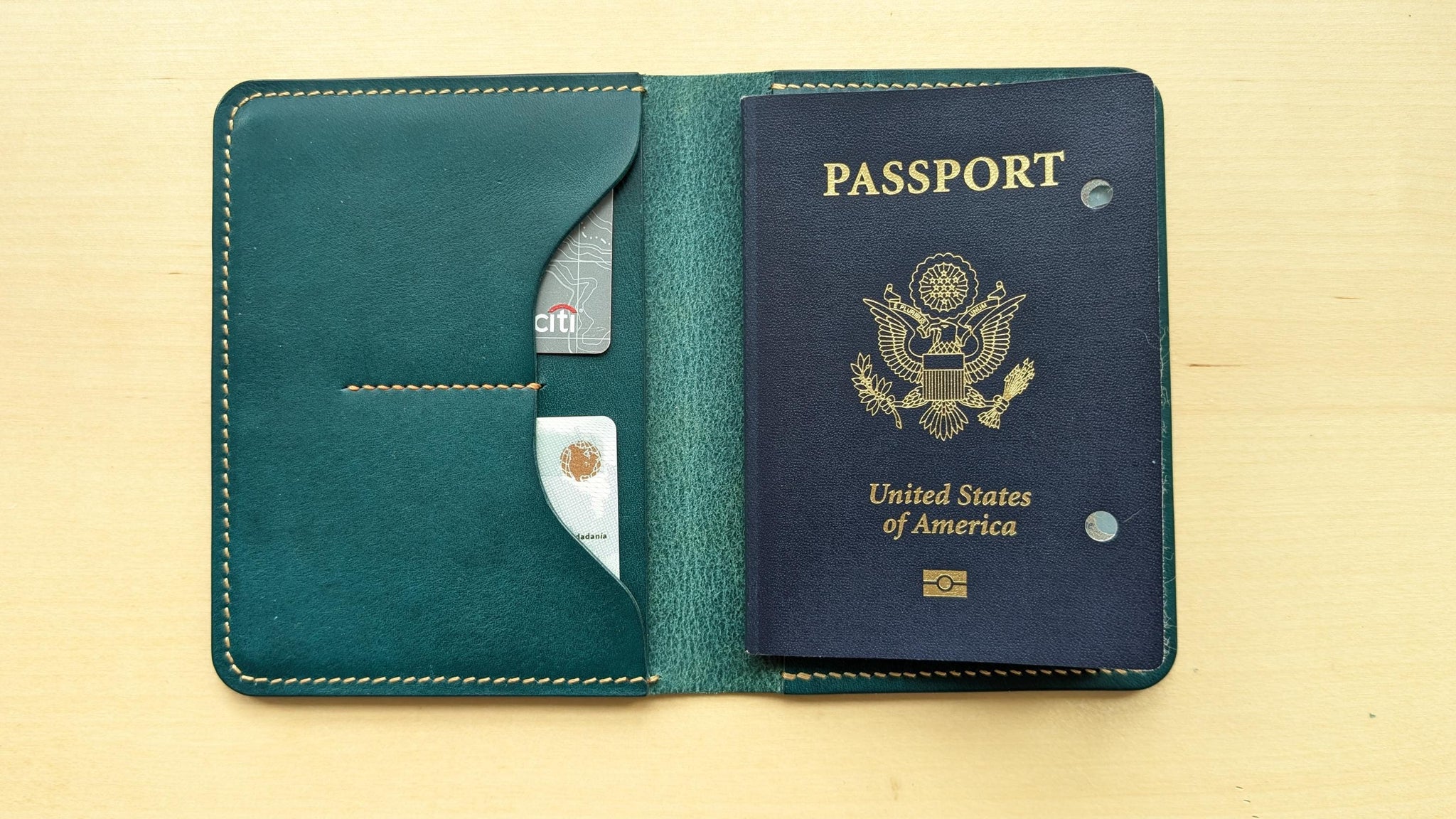 Handmade Ortensia Minerva Badalassi Carlo Italian Leather Passport