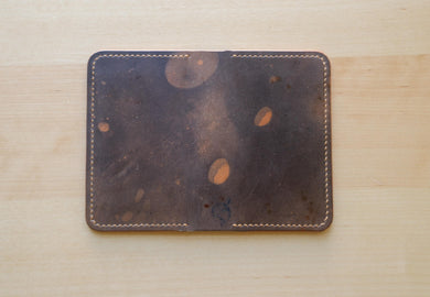 Galaxy Marbled Reverse Shell Cordovan 2 pocket bifold