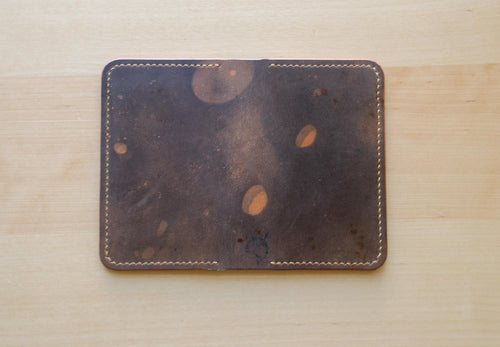 Galaxy Marbled Reverse Shell Cordovan 2 pocket bifold