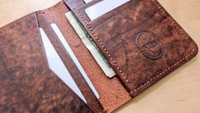 Load image into Gallery viewer, Badalassi Carlo Habana Tobacco Color Vertical Wallet
