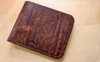 Hand Sewn Badalassi Carlo Habana Leather Bifold Wallet