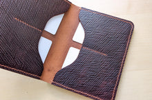 Load image into Gallery viewer, Exclusive Burgundy &quot;Metta Catharina&quot; Textured Shell Cordovan Travel Wallet
