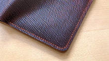 Load image into Gallery viewer, Exclusive Burgundy &quot;Metta Catharina&quot; Textured Shell Cordovan Travel Wallet
