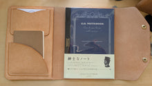 Load image into Gallery viewer, Natural Badalassi Carlo A5 Leather Notebook Cover
