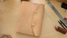 Load image into Gallery viewer, Natural Badalassi Carlo A5 Leather Notebook Cover

