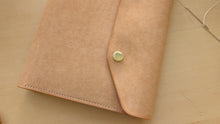 Load image into Gallery viewer, Natural Badalassi Carlo A5 Leather Notebook Cover

