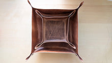 Load image into Gallery viewer, American harness leather catch all/valet tray set
