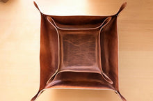 Load image into Gallery viewer, American harness leather catch all/valet tray set
