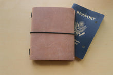 Load image into Gallery viewer, Handmade Vintage Leather Travel Notebooks: A5 Trifold/Bifold, Passport, and Field Notes Size
