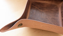 Load image into Gallery viewer, American harness leather catch all/valet tray set

