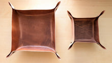 Load image into Gallery viewer, American harness leather catch all/valet tray set
