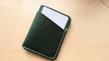 Load image into Gallery viewer, Emerald Green Metta Catharina Shell Cordovan 3 Pocket Wallet
