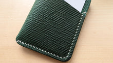 Load image into Gallery viewer, Emerald Green Metta Catharina Shell Cordovan 3 Pocket Wallet
