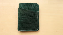Load image into Gallery viewer, Emerald Green Metta Catharina Shell Cordovan 3 Pocket Wallet
