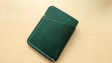 Load image into Gallery viewer, Emerald Green Metta Catharina Shell Cordovan 3 Pocket Wallet
