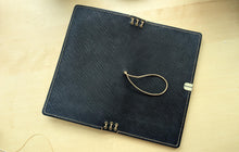 Load image into Gallery viewer, Handmade Midori/ travellers size Black Metta Catherina Leather travel notebook
