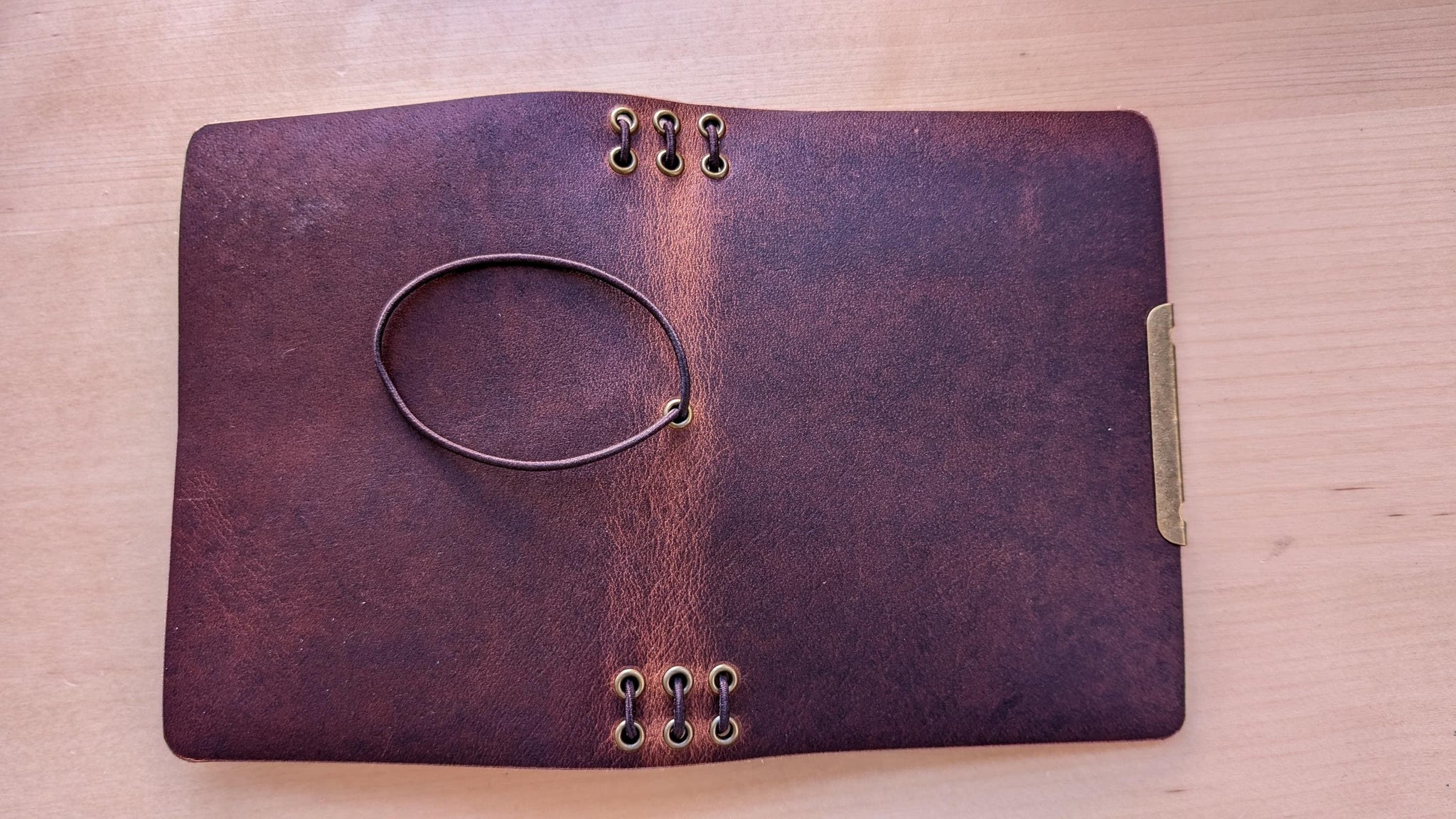 Dark Brown Horween Cypress Midori/Traveler's size and Passport