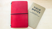 Load image into Gallery viewer, Red Buttero A5 Trifold and Bifold Pocket &amp; Passport Size Travel Journals
