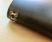 Load image into Gallery viewer, Olive Walpier Buttero Leather Travel Journal Covers, A5 Trifold, Pocket, Midori, and Passport Sizes
