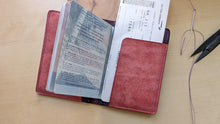 Load image into Gallery viewer, Violet and Pink Badalassi Carlo Italian Leather Passport and Papers Cover
