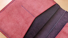 Load image into Gallery viewer, Violet and Pink Badalassi Carlo Italian Leather Passport and Papers Cover
