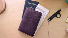 Load image into Gallery viewer, Violet and Pink Badalassi Carlo Italian Leather Passport and Papers Cover
