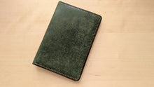 Load image into Gallery viewer, Handmade Green and Burt Orange Badalassi Carlo Italian Leather Passport and Papers Cover
