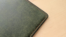Load image into Gallery viewer, Handmade Green and Burt Orange Badalassi Carlo Italian Leather Passport and Papers Cover
