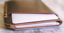 Load image into Gallery viewer, Horween Dublin Nut Brown 3 Pocket Slim Wallet
