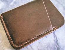 Load image into Gallery viewer, Horween Dublin Nut Brown 3 Pocket Slim Wallet
