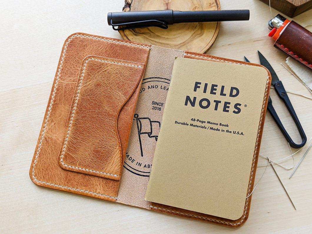 Signature Line: Badalassi Carlo Natural Waxy Field Notes Cover