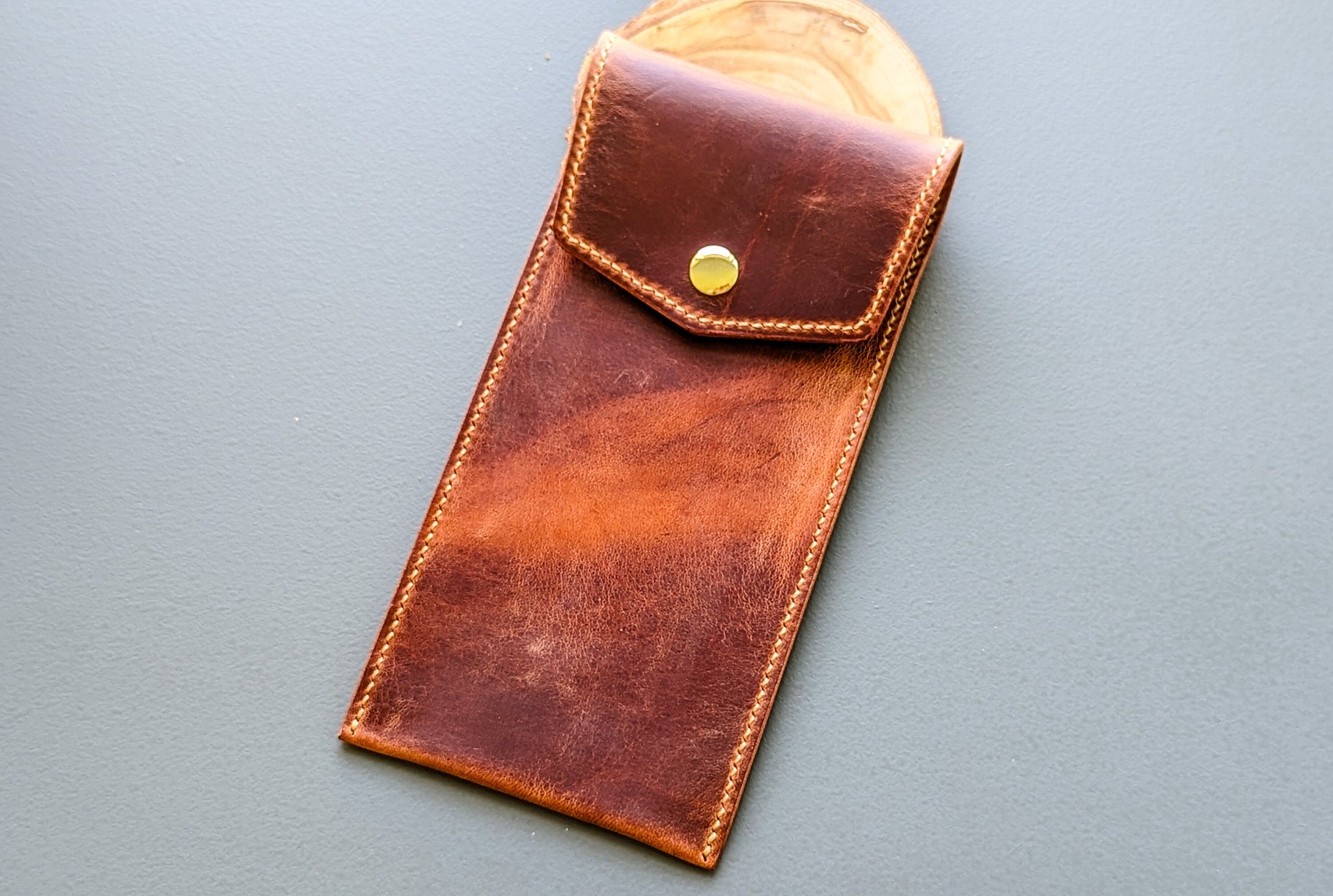 Handmade Italian Leather Pen/Pencil Case in Sierra – JHM Wood and Leather  Crafts